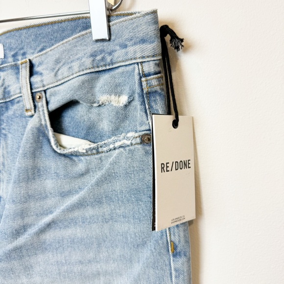 RE/DONE | Easy Straight Button Fly Jeans in Ripped Tide - Picture 5 of 13
